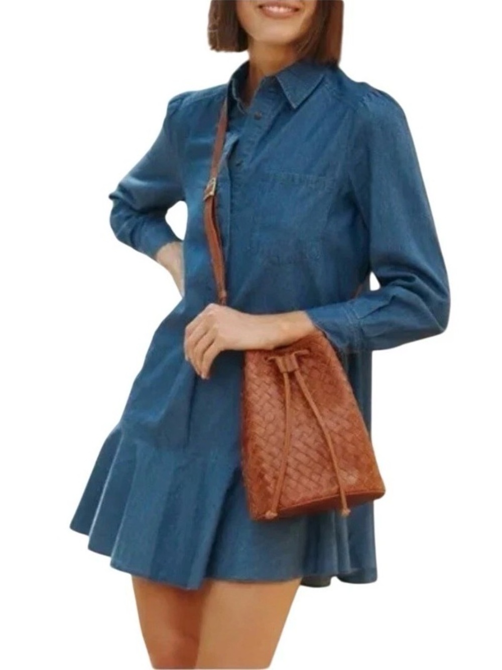 Tuckernuck Blue Denim Shirt Dress